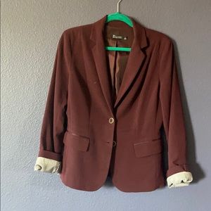 Maroon 7th Avenue NYC suit coat